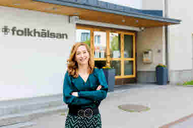 Anna Hellerstedt, vd, Samfundet Folkhälsan, Fotograf: Mikko Käkelä